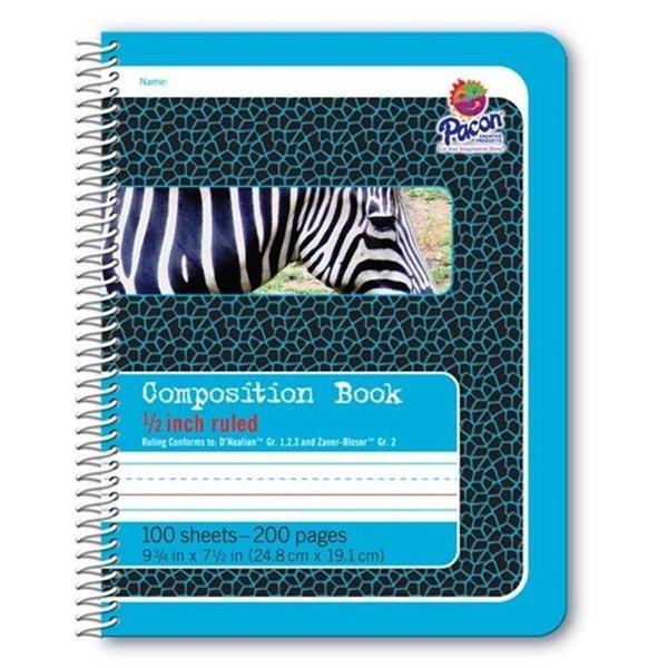 Pacon Corporation Pacon PAC2429 Composition Book 0.5 in. Ruled Spiral Bound PAC2429